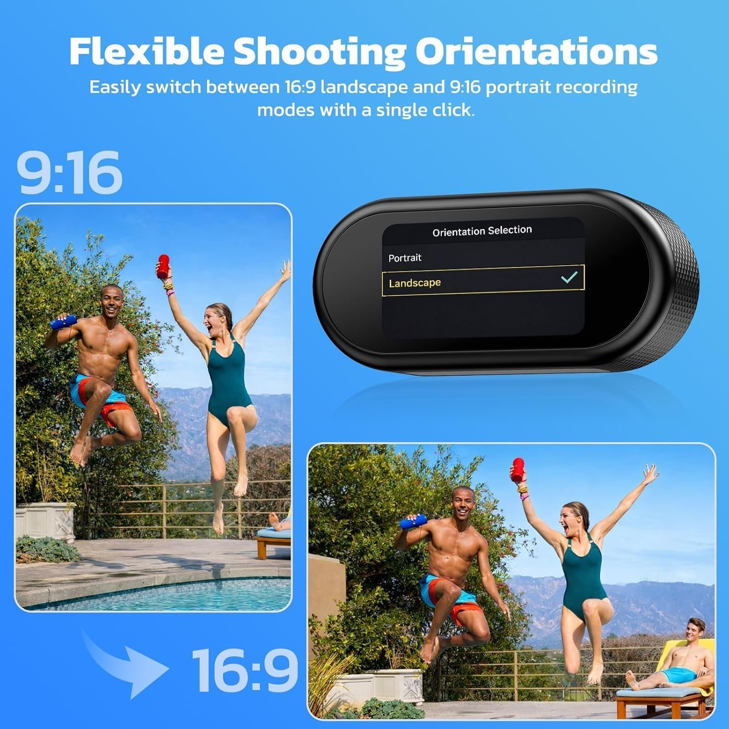 4K Mini Body Camera with 64GB Card Thumb Action Camera with 1.47" Screen, WiFi Magnetic Mount Wearable Hands-Free POV Camera for Pet Bike Cycling Sport Vlogging - Image 3