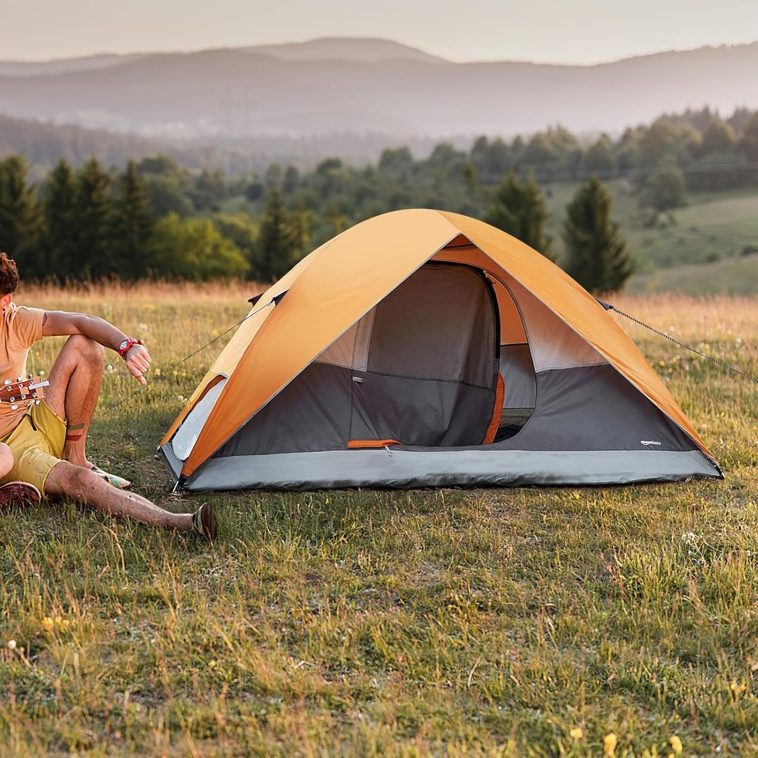 Amazon Basics Camping Tent, 3-Season Dome Design with Rainfly - Image 6