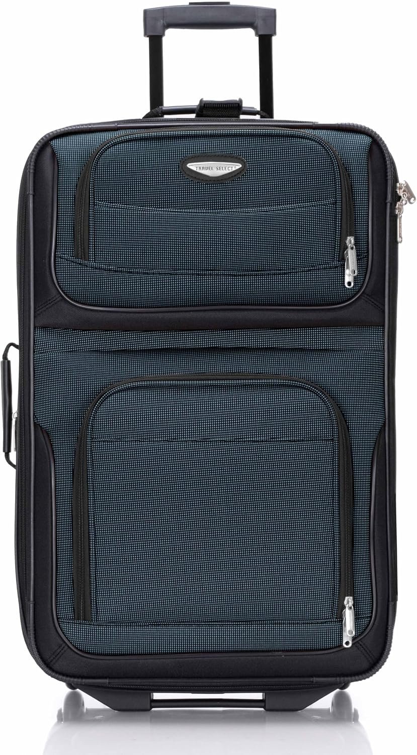Travel Select Amsterdam Softside Expandable Luggage with Rolling Wheels, Navy, 4-Piece Set (15/21/25/29) - Image 2