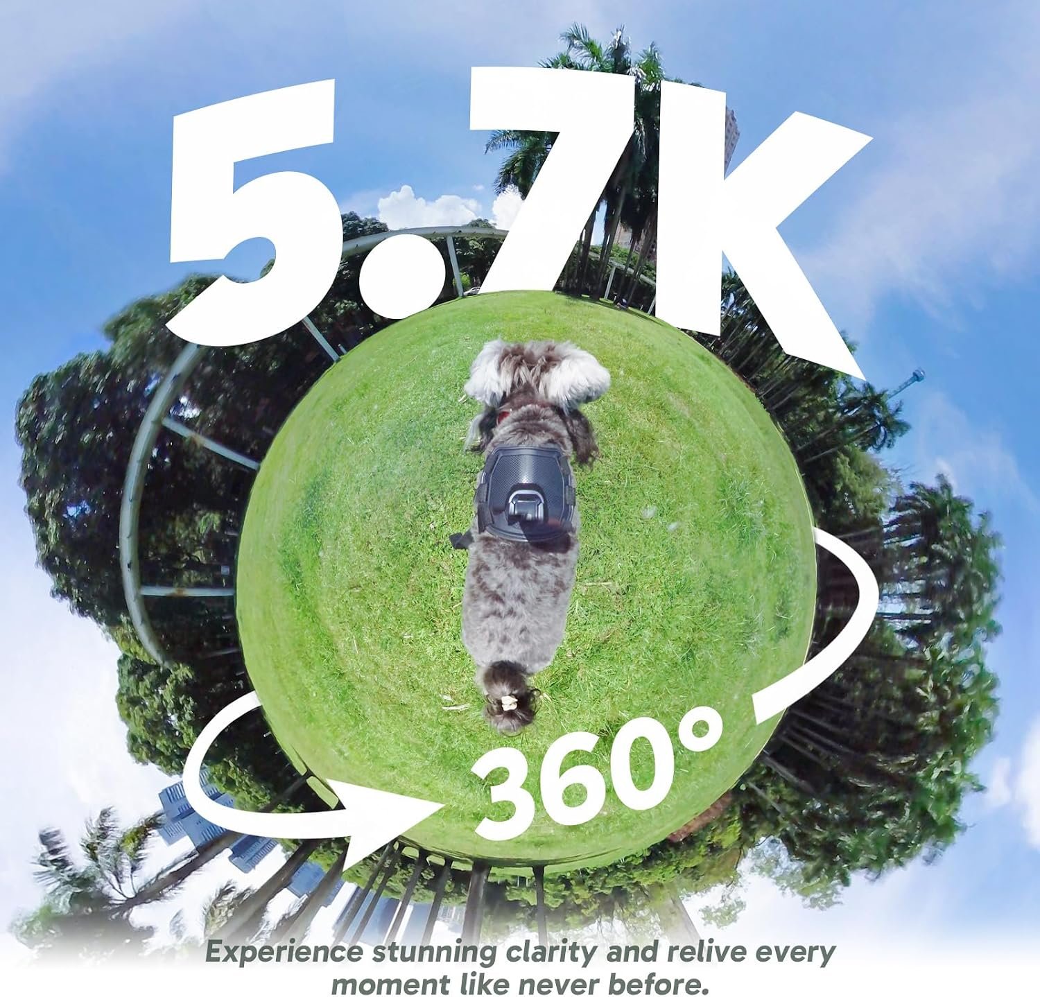 AKASO 360 Action Camera Creator Combo- 5.7K 360 Video with 1/2" 48MP Sensors, 72MP 360 Photo, 360-SuperSmooth, Touchscreen, Invisible Selfie Stick, 360° Horizon Lock, AI Tracking - Image 2