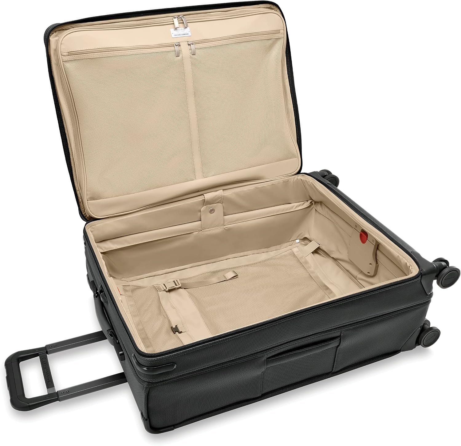 Briggs & Riley 29" Large Expandable Spinner - Checked Luggage for Travel, Suitcases with Wheels, Softside Rolling Bag for Men & Women, Self-Repairing Zipper - Baseline Collection, Black - Image 11