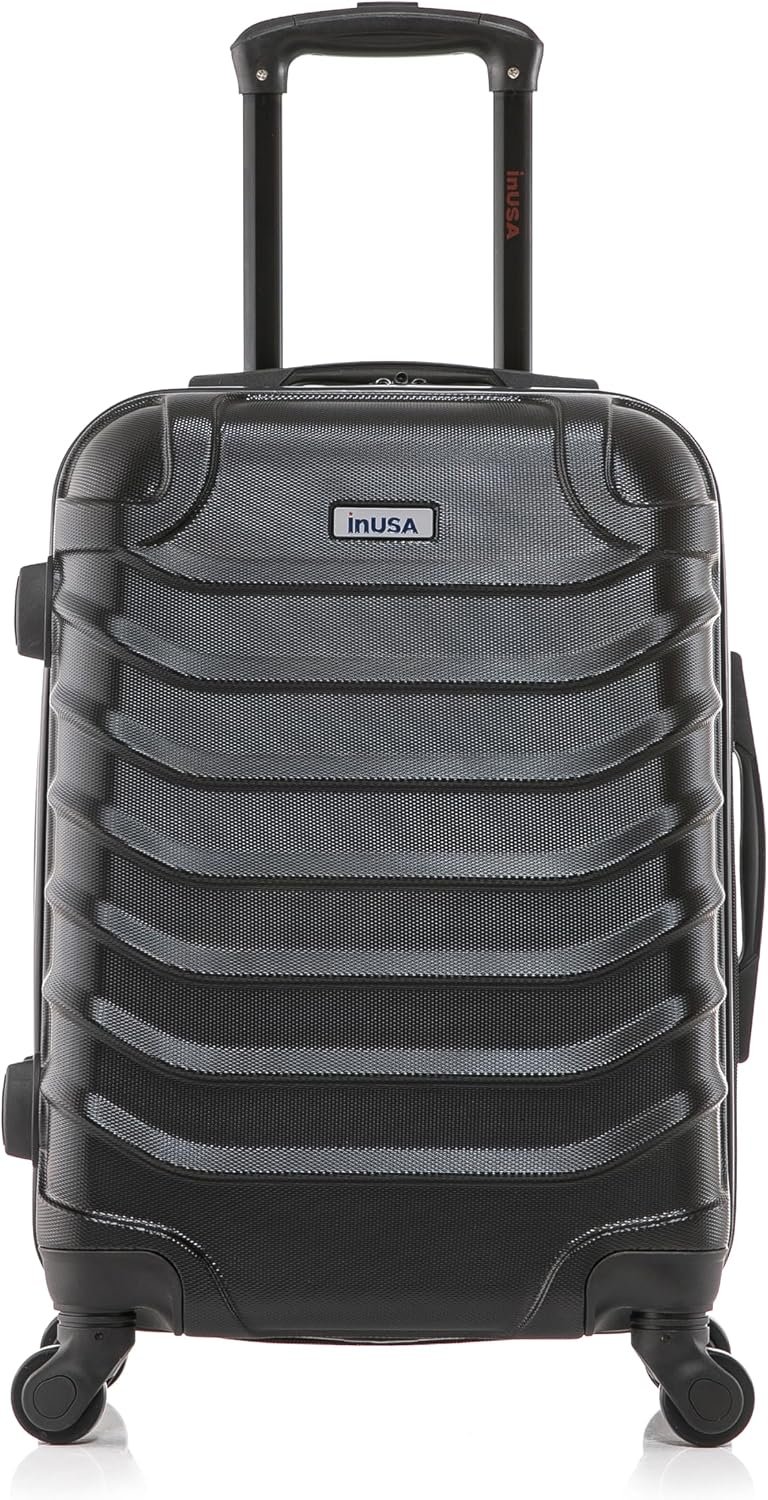 InUSA ENDURANCE 20-Inch Carry-On Hardside Spinner Luggage Lightweight Black - Image 9