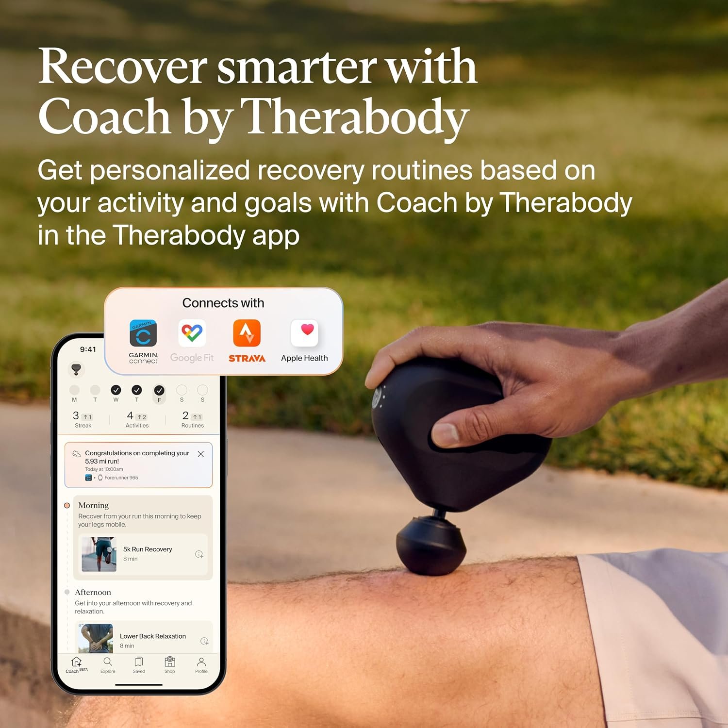TheraGun Therabody Mini 3rd Gen Massage Gun | Travel Essential, Black | Ultra-Portable Percussion Massager for Recovery Anywhere | Bluetooth, 3-Speed, 1-Button Control, Muscle & Tension Relief - Image 7