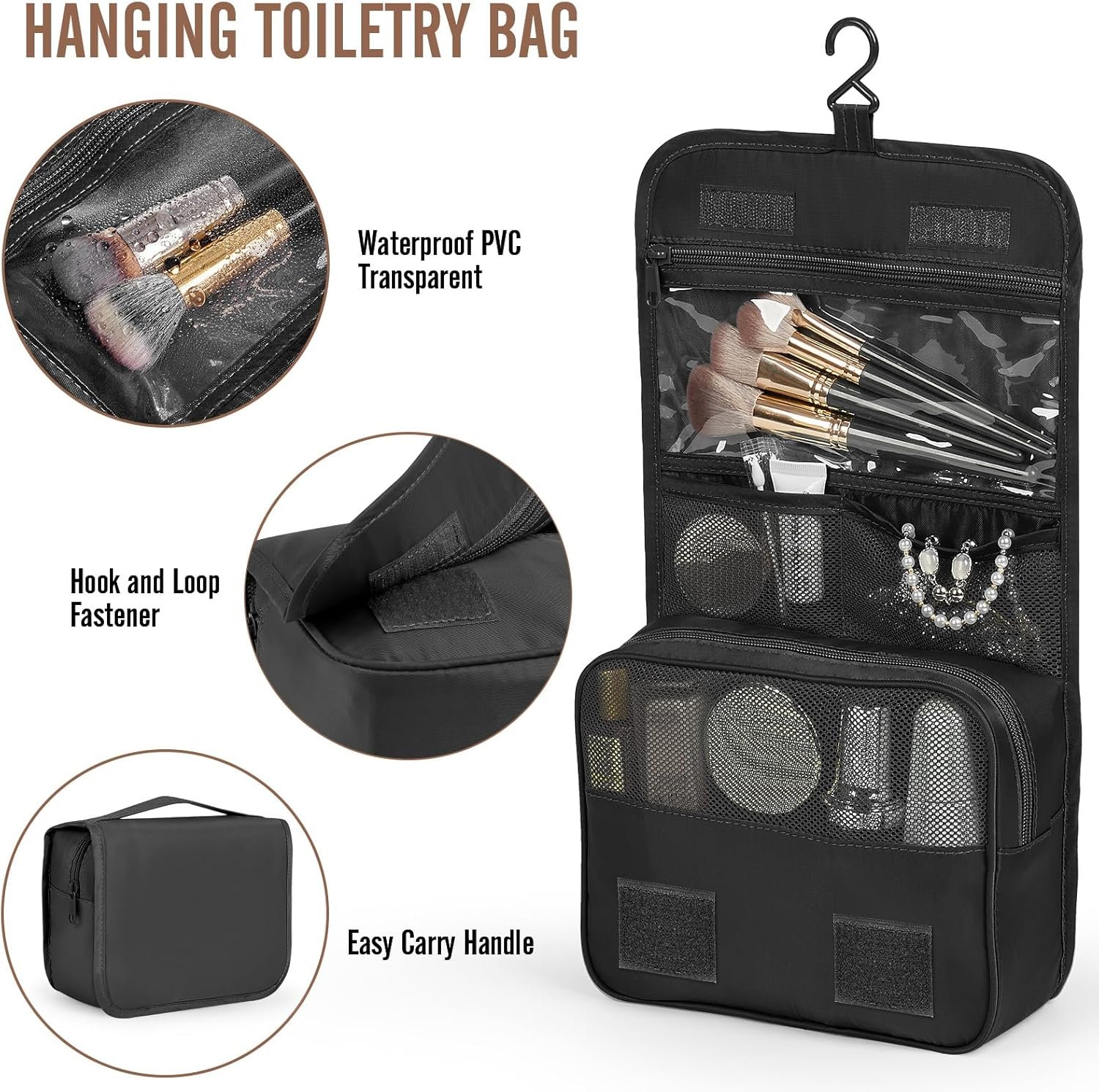 Veken 10 Set/8 Set Packing Cubes for Travel Essentials,Anti-Wrinkle Buckled Suitcase Organizer for Shoe & Toiletry Bag,Carry On Luggage Bag for Airplane & College Dorm Room Accessories,Women Men Gifts - Image 3