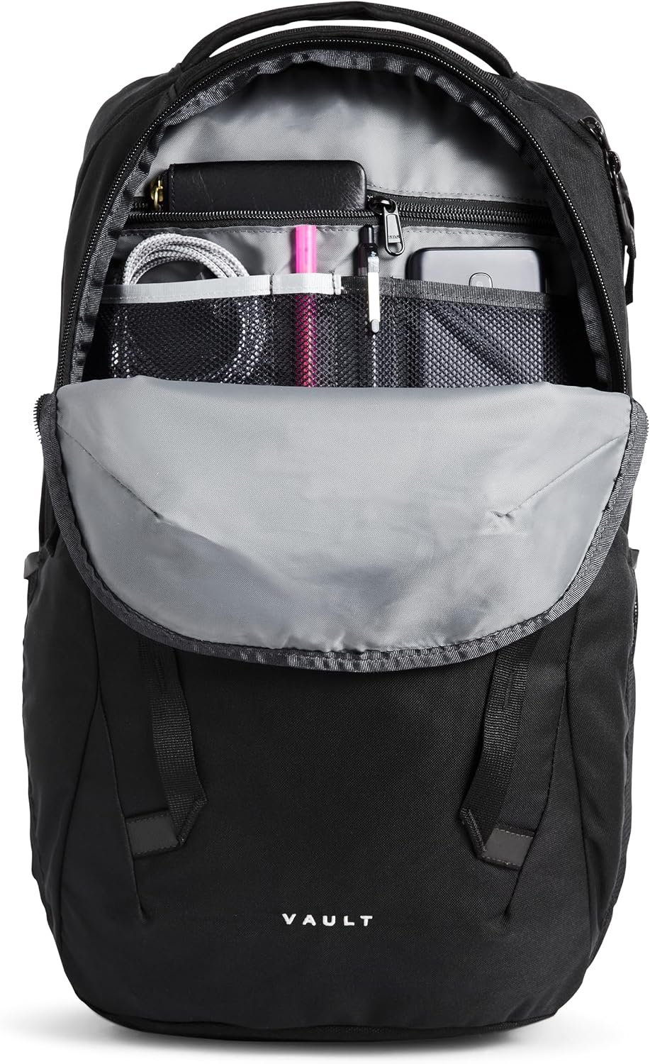 The North Face Vault Everyday Laptop Backpack, TNF Black-NPF, One Size | Commuter Travel Bag, Water-Repellent Finish, Spacious Compartment - Image 4
