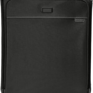 Briggs & Riley 29" Large Expandable Spinner - Checked Luggage for Travel, Suitcases with Wheels, Softside Rolling Bag for Men & Women, Self-Repairing Zipper - Baseline Collection, Black