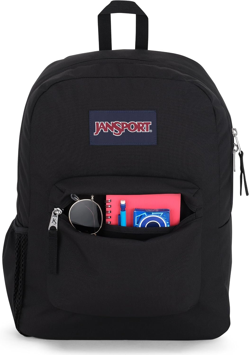 JanSport 26L Cross Town Backpack – 12 inch Classic Daypack, Black - Image 5