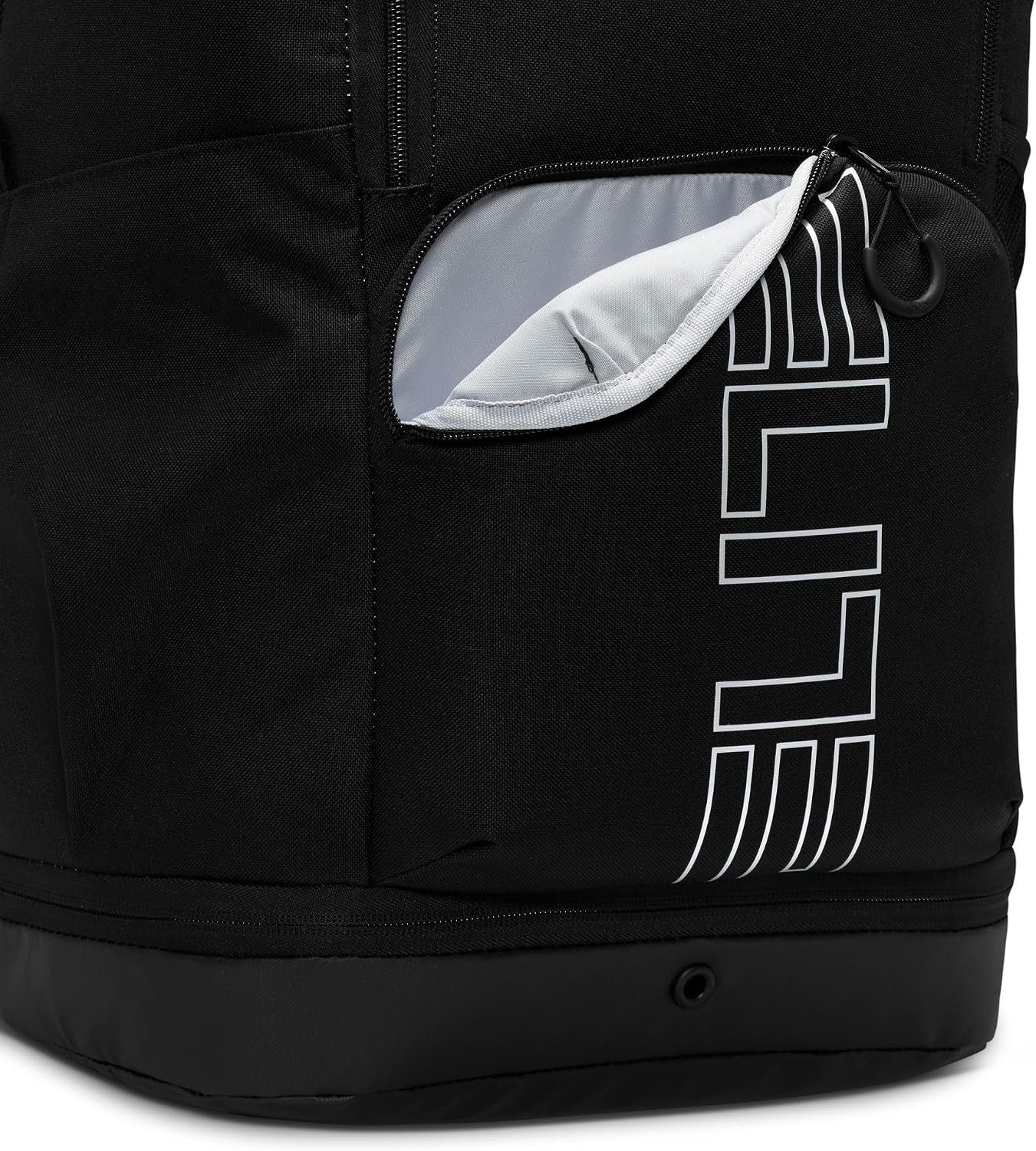 Nike, Unisex, Varsity Elite Backpack (32L), Black/Black/Metallic Silver, One Size - Image 4