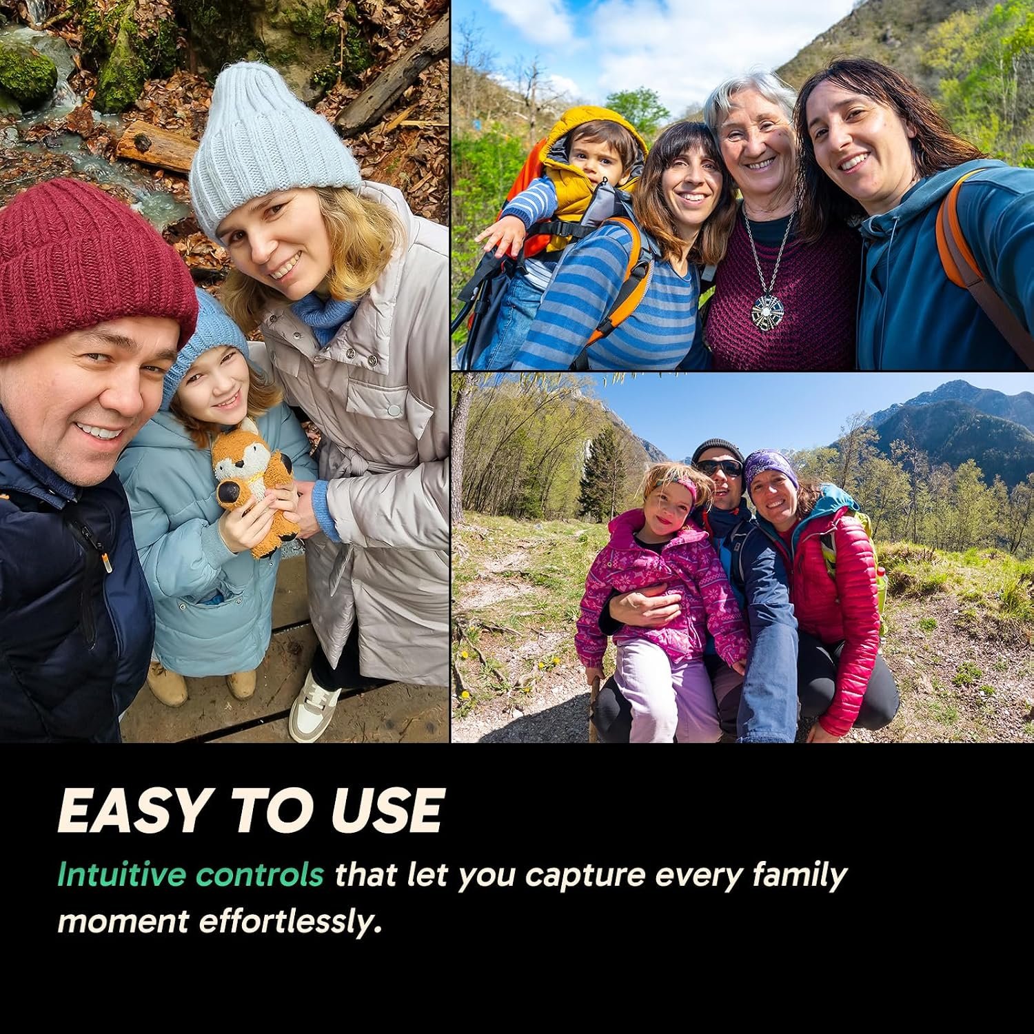 AKASO 360 Action Camera - 5.7K 360 Video with 1/2" 48MP Sensors, 72MP 360 Photo, 360-SuperSmooth, Invisible Selfie Stick Effect, 360° Horizon Lock, AI Tracking Standard Combo - Image 7