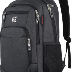 Laptop Backpack,Business Travel Anti Theft Slim College Backpack | Water Resistant Durable Computer Bag Gift for Women & Men Fits 15.6 Inch Laptop and Notebook - Black