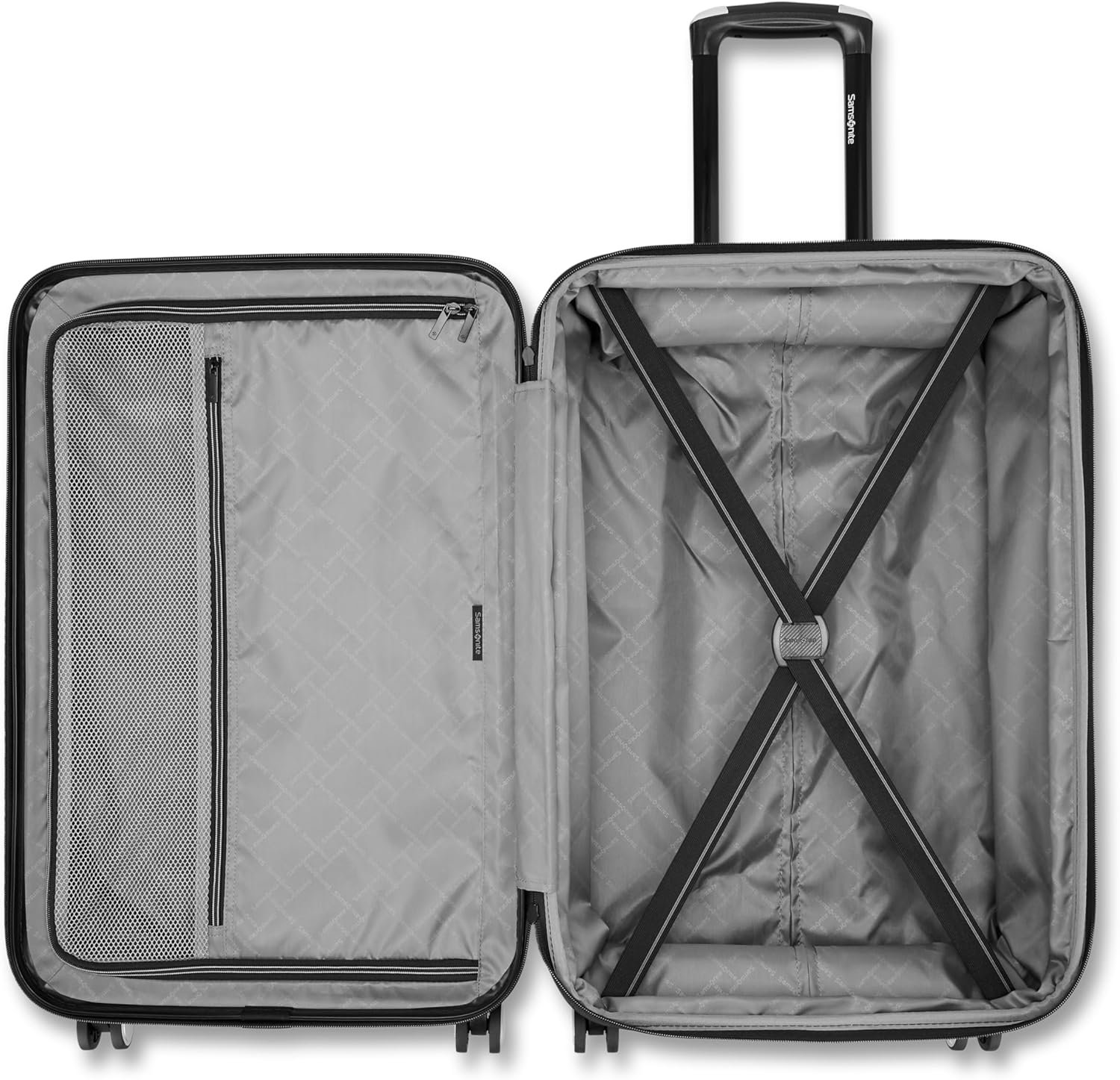 Samsonite Hard-Sided 28-Inch Lightweight Checked Large Expandable Element Suitcase: Durable, 360° Spinner Wheels, Adjustable Telescopic Handle, TSA-Approved Lock - Alpine Black - Image 5
