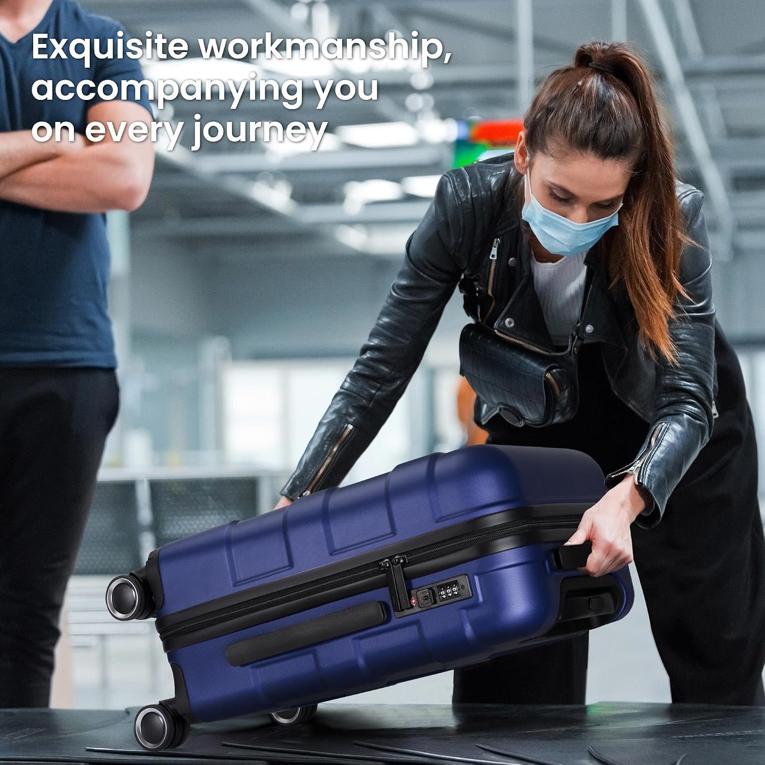 TILYMOL Expandable Luggage Sets 3 Piece, Hardside Suitcase Set with TSA | Lightweight Travel Luggage with Spinner Wheel, Scratch-Resistant Suitcase for Men and Women, Blue - Image 6
