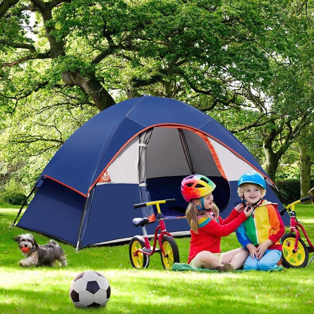 Camping Tent 2-4 Person, Waterproof Windproof Tent with Rainfly Easy Set up-Portable Dome Tents for Camping… - Image 6