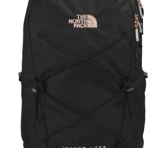 THENORTHFACE Women's Jester Luxe Everyday Laptop Backpack, TNF Black/Burnt Coral Metallic, One Size