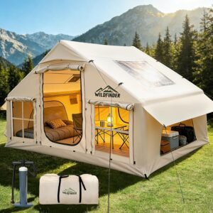 Inflatable Tent with Skylight & Stove Jack,Blow Up Tents, Hot Tent