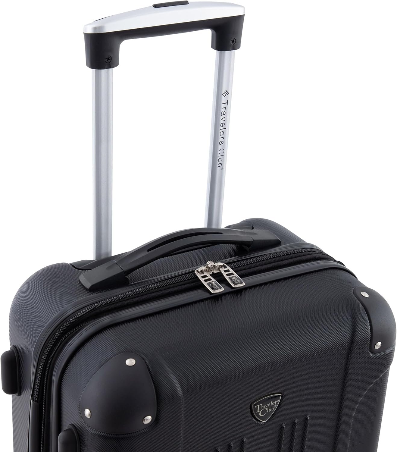 Travelers Club Chicago Hardside Expandable Spinner Luggage, Black, 22" Carry-On - Image 5