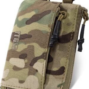 Coin Purse, 500D NYLON Small Coin Pouch for Men, Zipper Coin Pouch | Features ID card holder, compact money pouch design in simple style. Portable zipper wallet for men's daily EDC storage