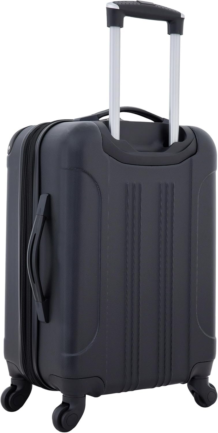Travelers Club Chicago Hardside Expandable Spinner Luggage, Black, 22" Carry-On - Image 2