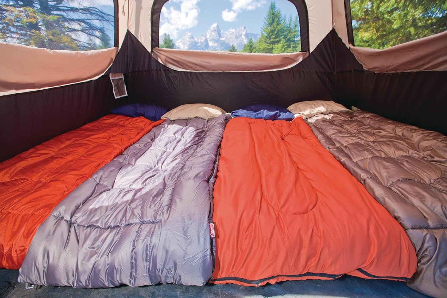 Coleman 4/6/8/10 Person Instant Camping Tent with 1-Minute Setup, Large Family Tent with Pre-Attached Poles, Air Vent, & Carry Bag, Sets Up in About 60 Seconds - Image 4