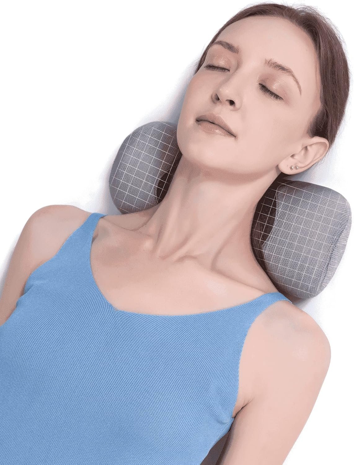 Bespilow Small Neck Roll Pillow for Sleeping, Neck Pillows for Pain Relief | Travel Cervical Support Pillow for Bed Sleep, Round Contour Memory Foam Bolster for Back Sleepers, Breathable Cover, Odorless - Image 8