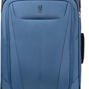 Travelpro Maxlite 5 Softside Checked Luggage Spinner, Blue, 25-Inch | Medium Checked Suitcase, Expandable With 4 Wheels, Lightweight & Versatile Travel Design, Men & Women