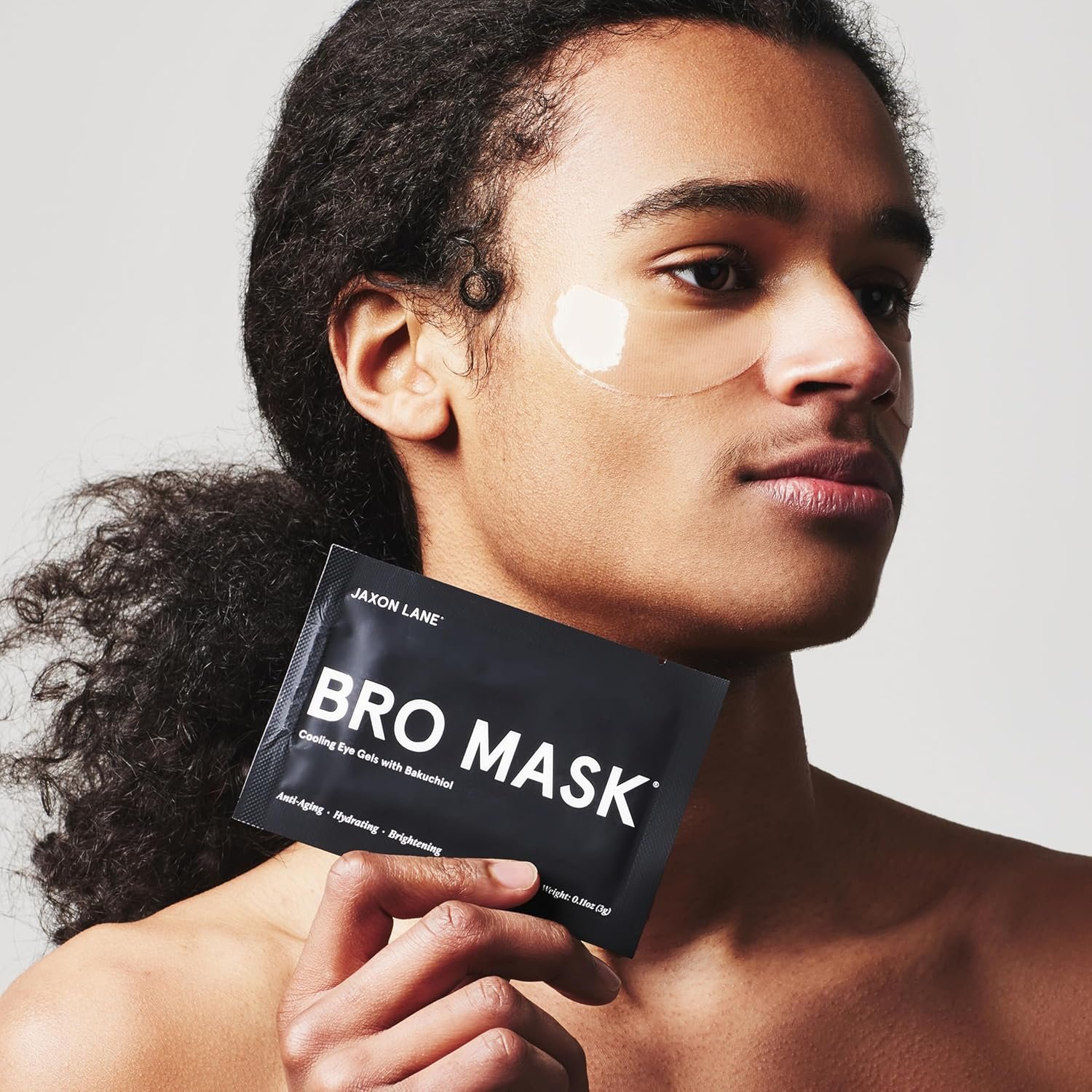 Bro Mask Under Eye Patches for Men for Dark Circles, 1 x 6 Pairs | No-Slip Hydrogel Pads with Caffeine, Niacinamide & Hyaluronic Acid Help Refresh Tired-Looking Eyes and Reduce Puffiness - Image 3