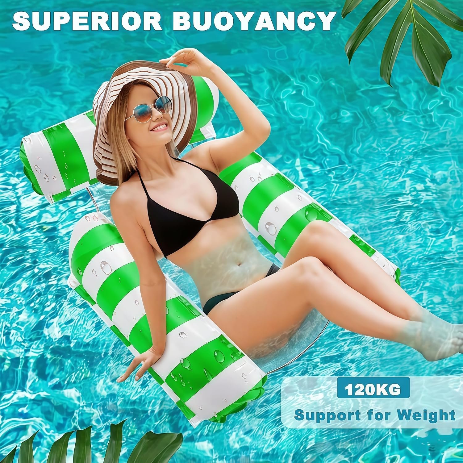 3 Pack 300 LB Pool Floats,Inflatable Pool Float Chair for Adults Swim Floating Party Vacation Fun and Rest - Image 6