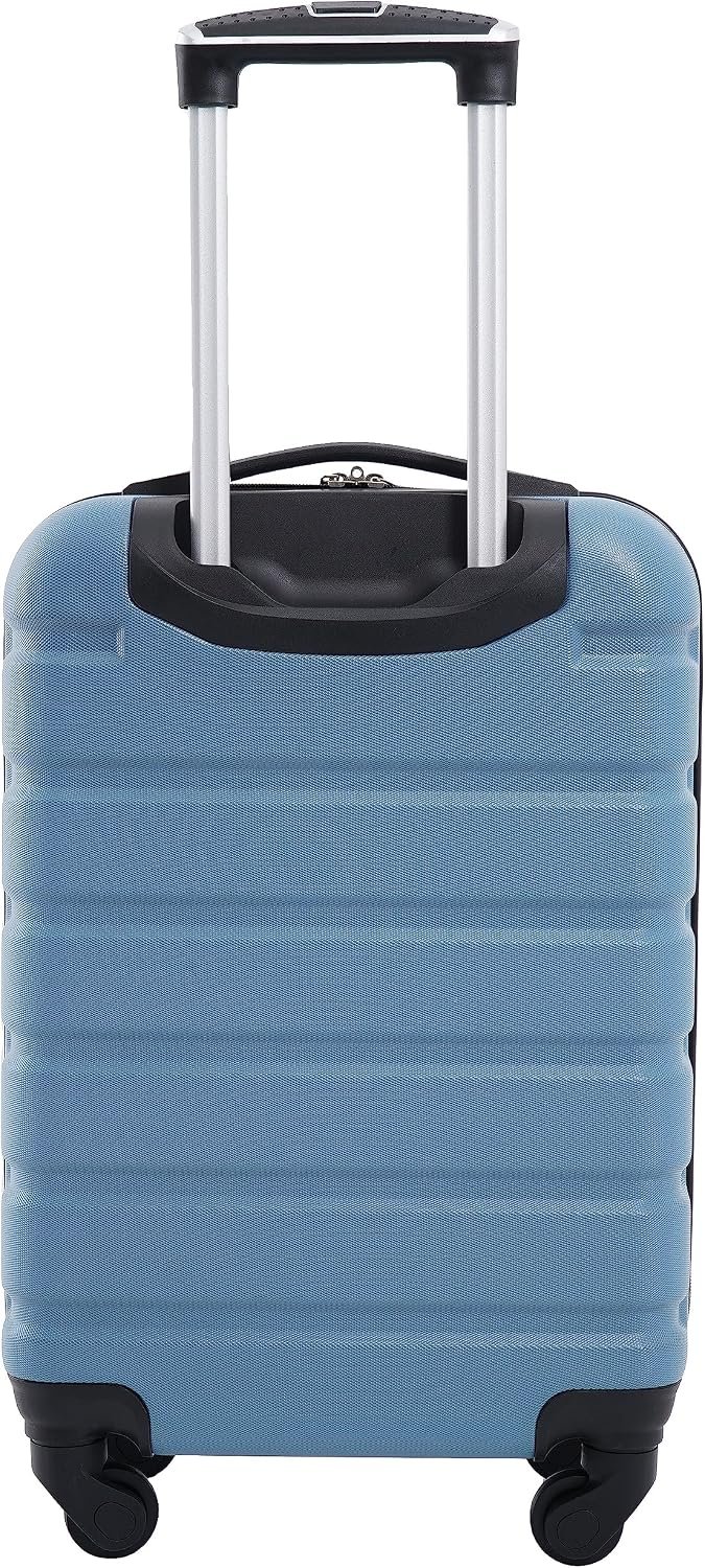 Wrangler Hardside Spinner Luggage, Blue Heaven, Carry-On 20-Inch - Image 4