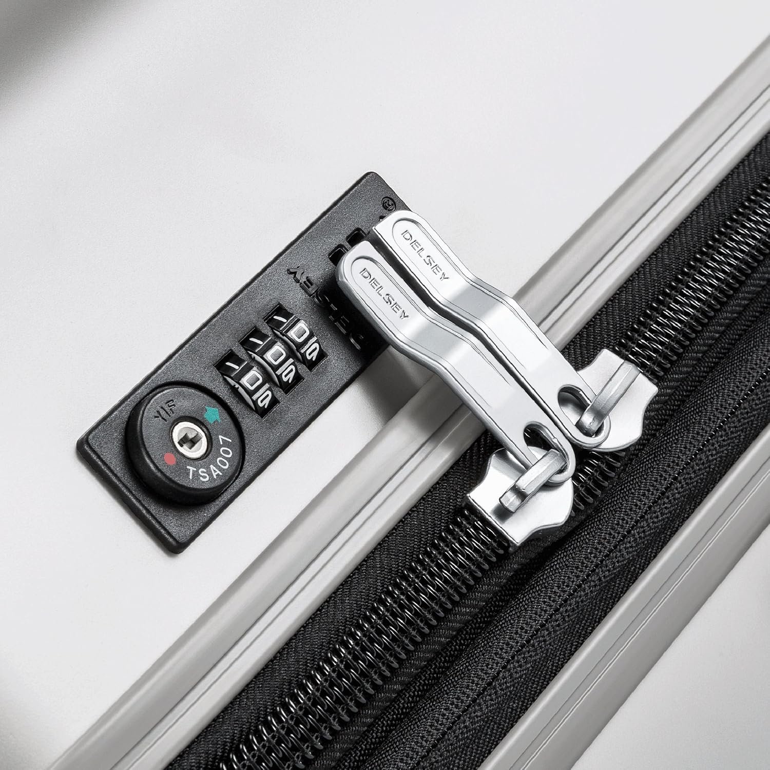 DELSEY PARIS Titanium Hardside Expandable Luggage with Spinner Wheels Carry-On Luggage, Silver, Carry-On 21 Inch - Image 7