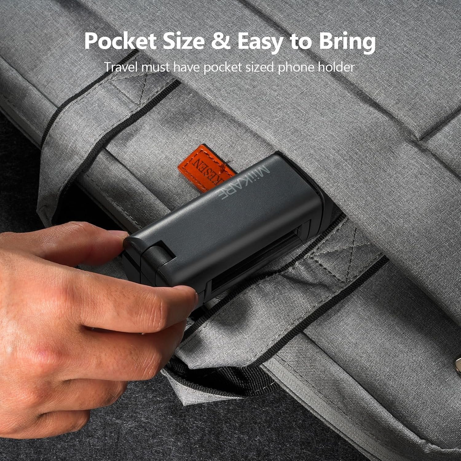 MiiKARE 2027 Airplane Phone Holder Mount, Plane Travel Essentials, Black | Universal Hands-free Phone Holer with 360° Rotation for Flying, Accessory Travel Must Haves Phone Stand for Desk, Tray Table - Image 9