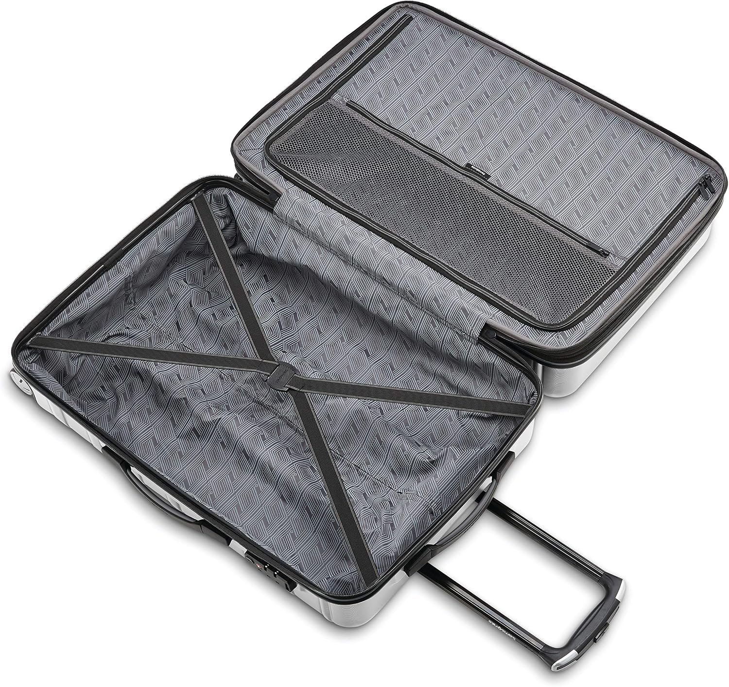 Samsonite Omni 2 Domestic Carry-On Luggage - 22x14x9 Airline-Approved - Features Expandable Polycarbonate Shell, 360° Wheels, TSA Lock - Amazon Exclusive - Artic Silver - Image 6