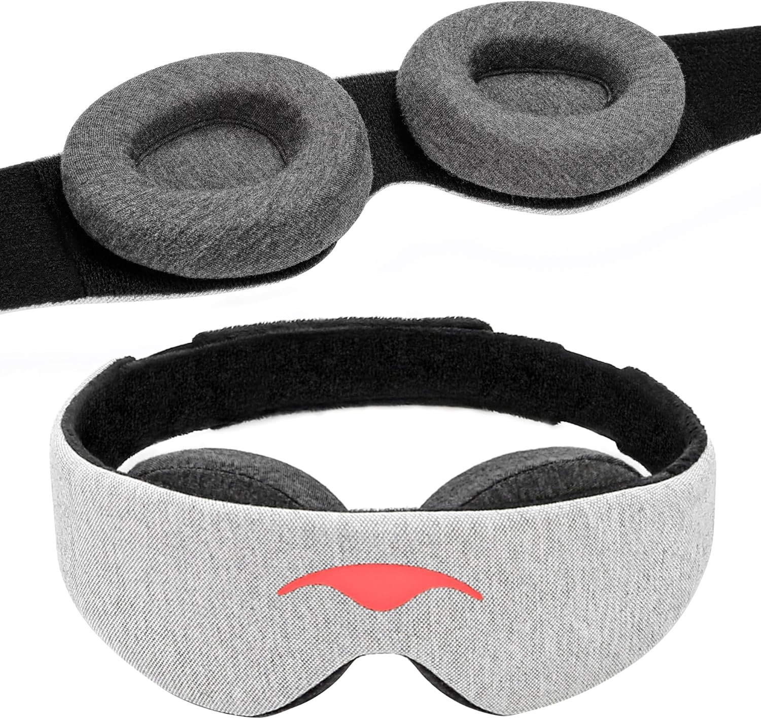 Manta Original Sleep Mask - Maximum Blackout Sleep Mask for Deep Sleep, Adjustable with Detachable Eye Cups, Zero Eye Pressure for Back & Belly Sleepers, Ideal for Travel, Shift Work & Daytime Sleep