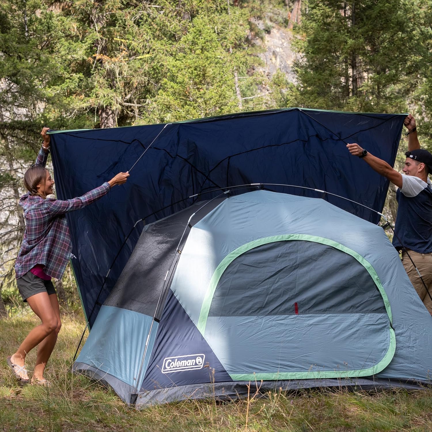 Coleman Skydome Camping Tent with 5 Minute Setup, 2/4/6/8 Person Weatherproof Tent with Rainfly & Carry Bag, 20% More Headroom Than Traditional Canopies - Image 5