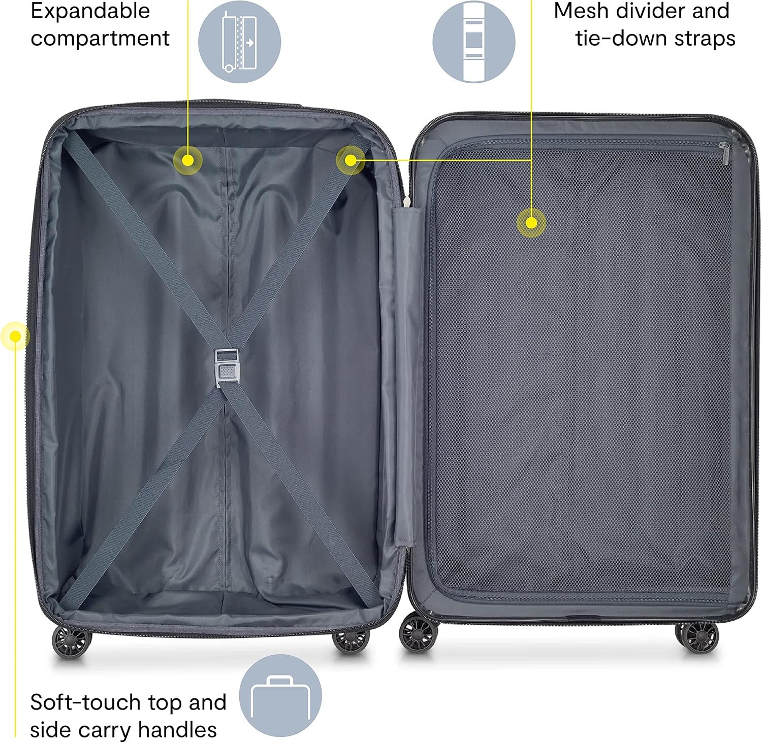 DELSEY PARIS Helium Aero Hardside Expandable Luggage with Spinner Wheels, Brick Red, Carry-On Plus 21 Inch - Image 3