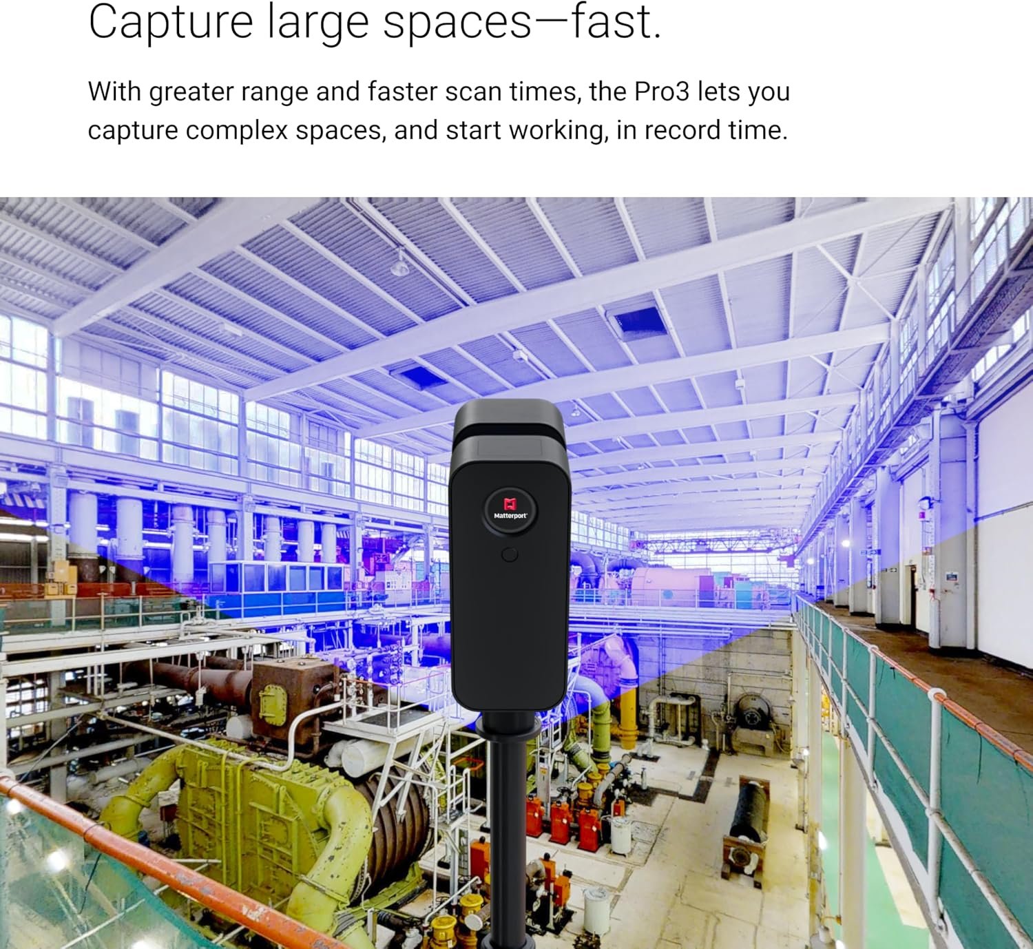 Matterport Pro3 Performance Kit 3D LiDAR Scanner for 3D Virtual Tours | 360° Views, 4K Photography, High-Accuracy Indoor and Outdoor Space Capture, Up to 100m LiDAR Scanning, Under 20-Second Scans - Image 6