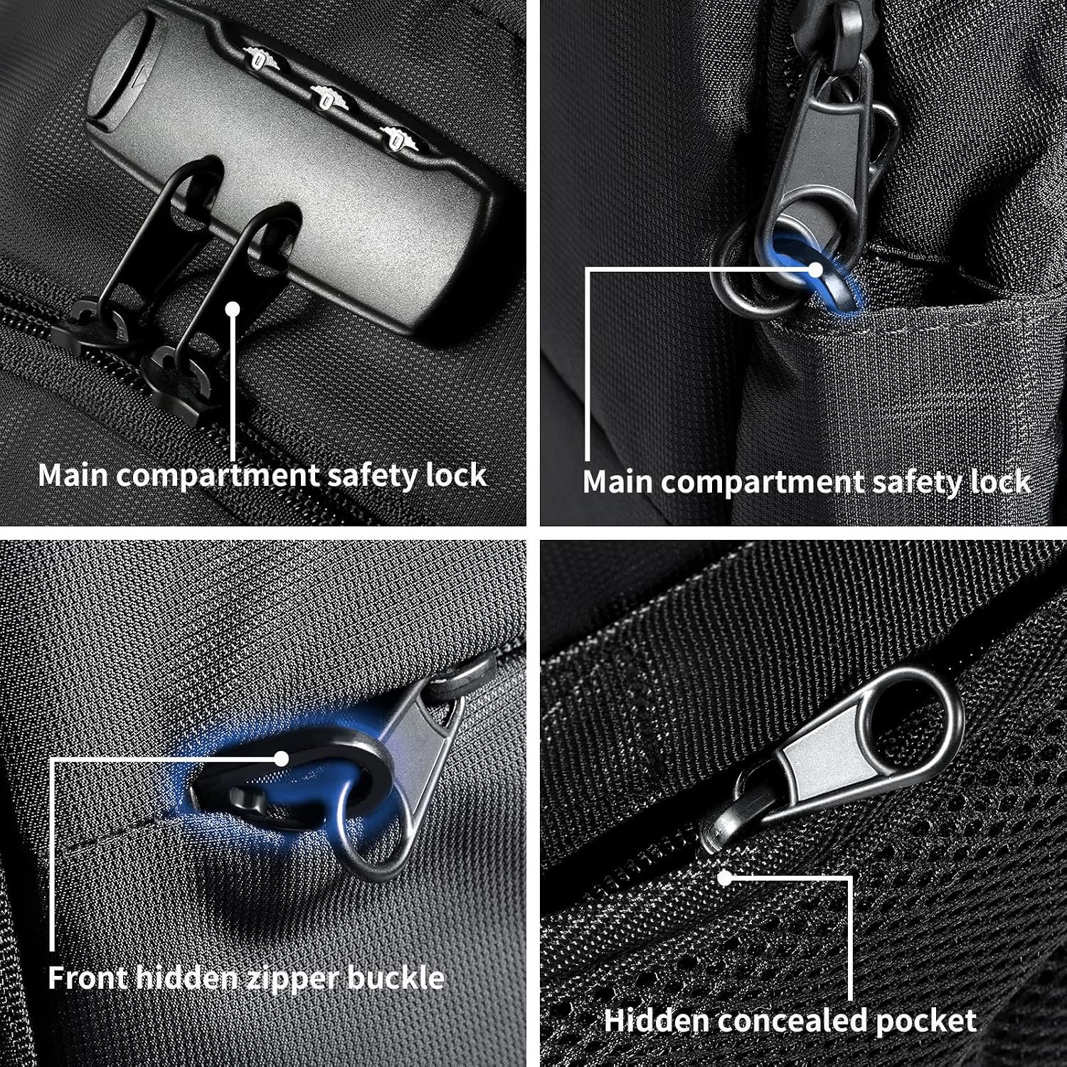 Tzowla 35 Liter Anti Theft Backpack with Giant Tumbler Holder Pocket and Lock,15.6 Inch Laptop Backpack - Image 2